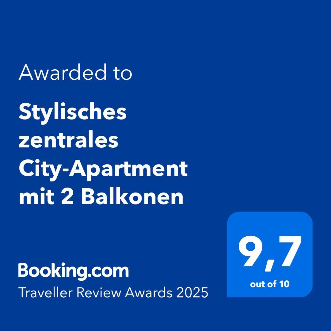 Stylisches Zentrales City-Apartment Mit 2 Balkonen 라이프치히 외부 사진